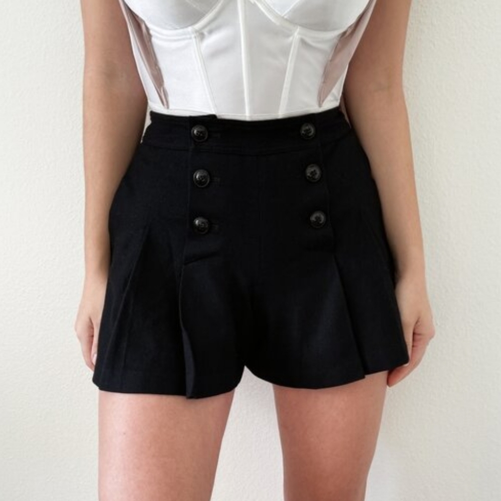Burberry Classic Black Mini Culotte Shorts